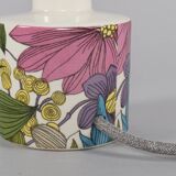 Surrey Ceramics – Vintage 1970s British Pottery Flower Table Lamp