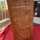 Shoe cabinet / Wooden and bamboo shelf (3 levels) H: 63 cm,