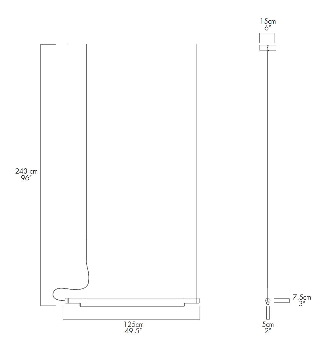 ANDLight Caine Heintzman - Hanging lamp - Pipeline 125