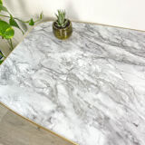 Vintage coffee table 1970 marble effect
