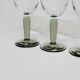 6 verres à vin vintage Bormioli Rocco en cristal gris strié