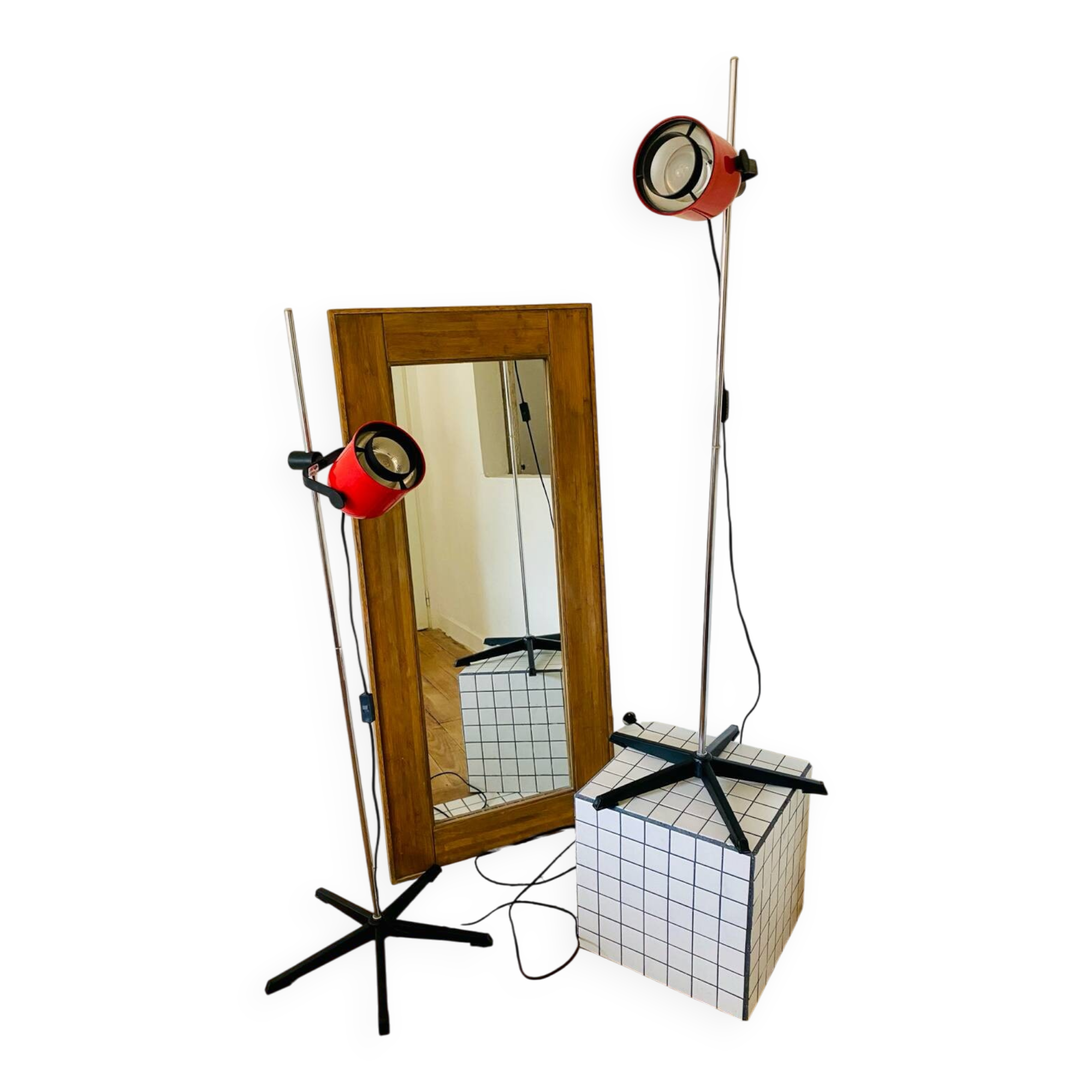 Pair of vintage floor lamps