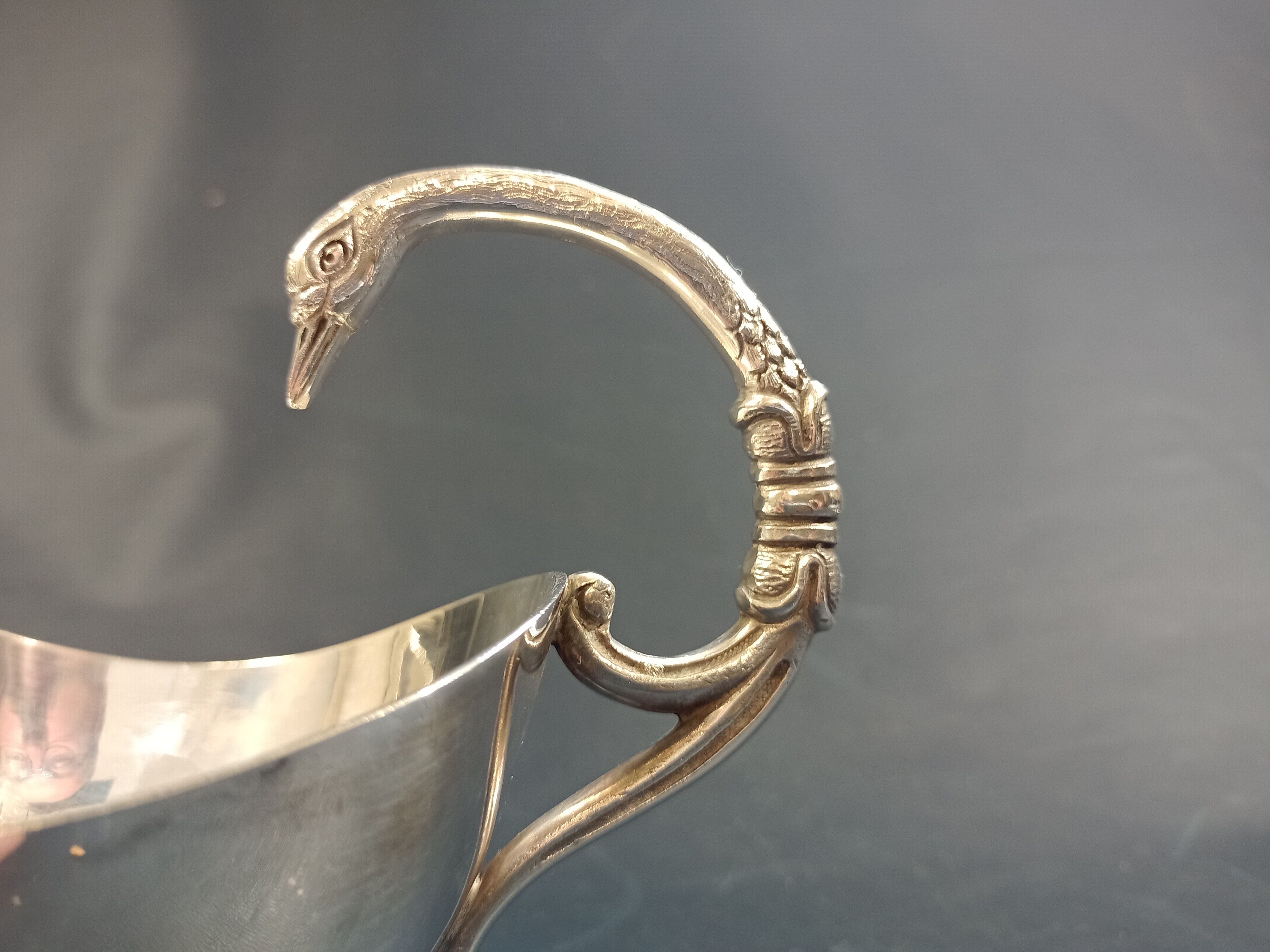 Silver metal sausage