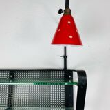 Wall shelf floor lamp