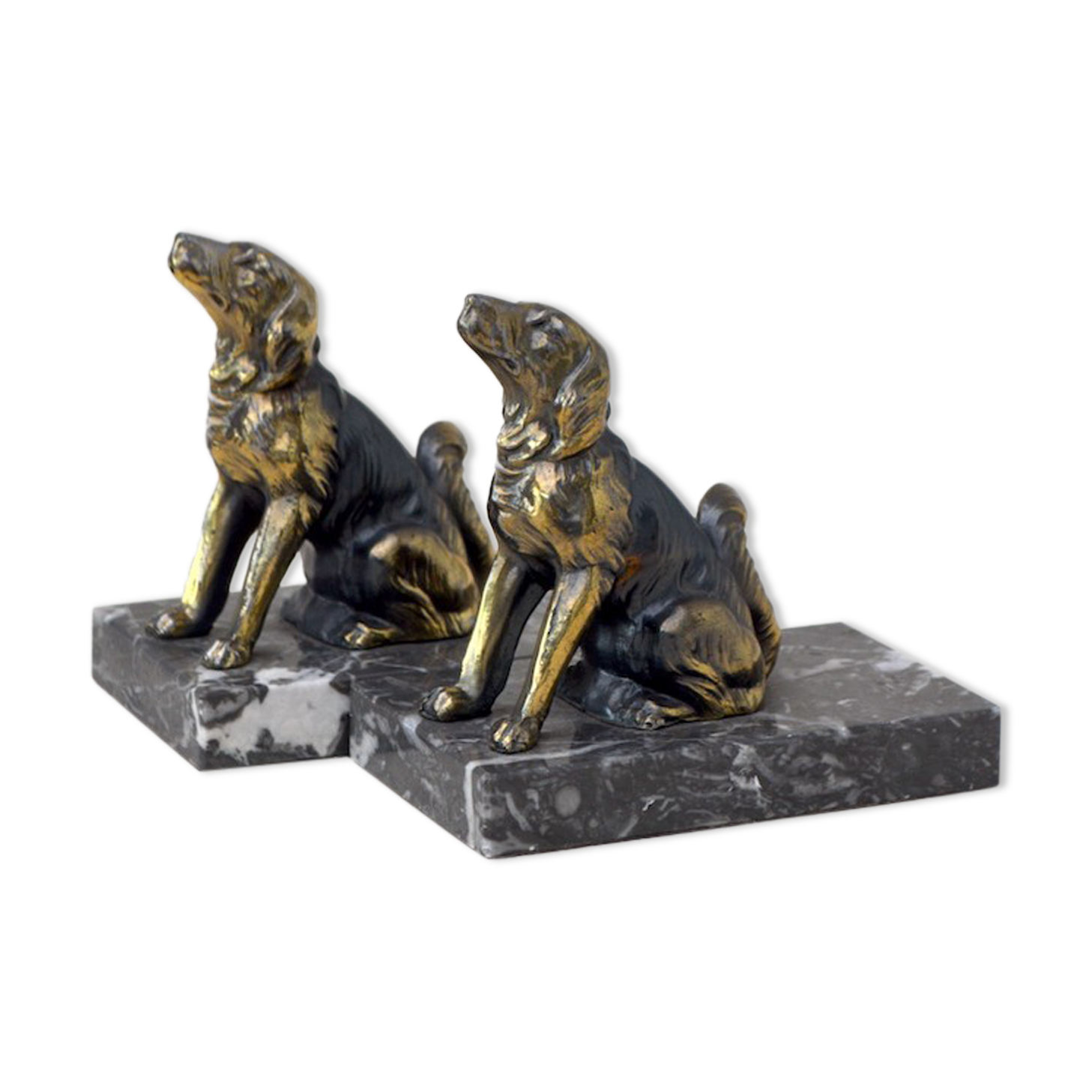 Pair of dog bookends