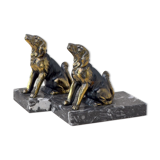 Pair of dog bookends
