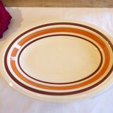 Plat ovale en Faïence, vintage
