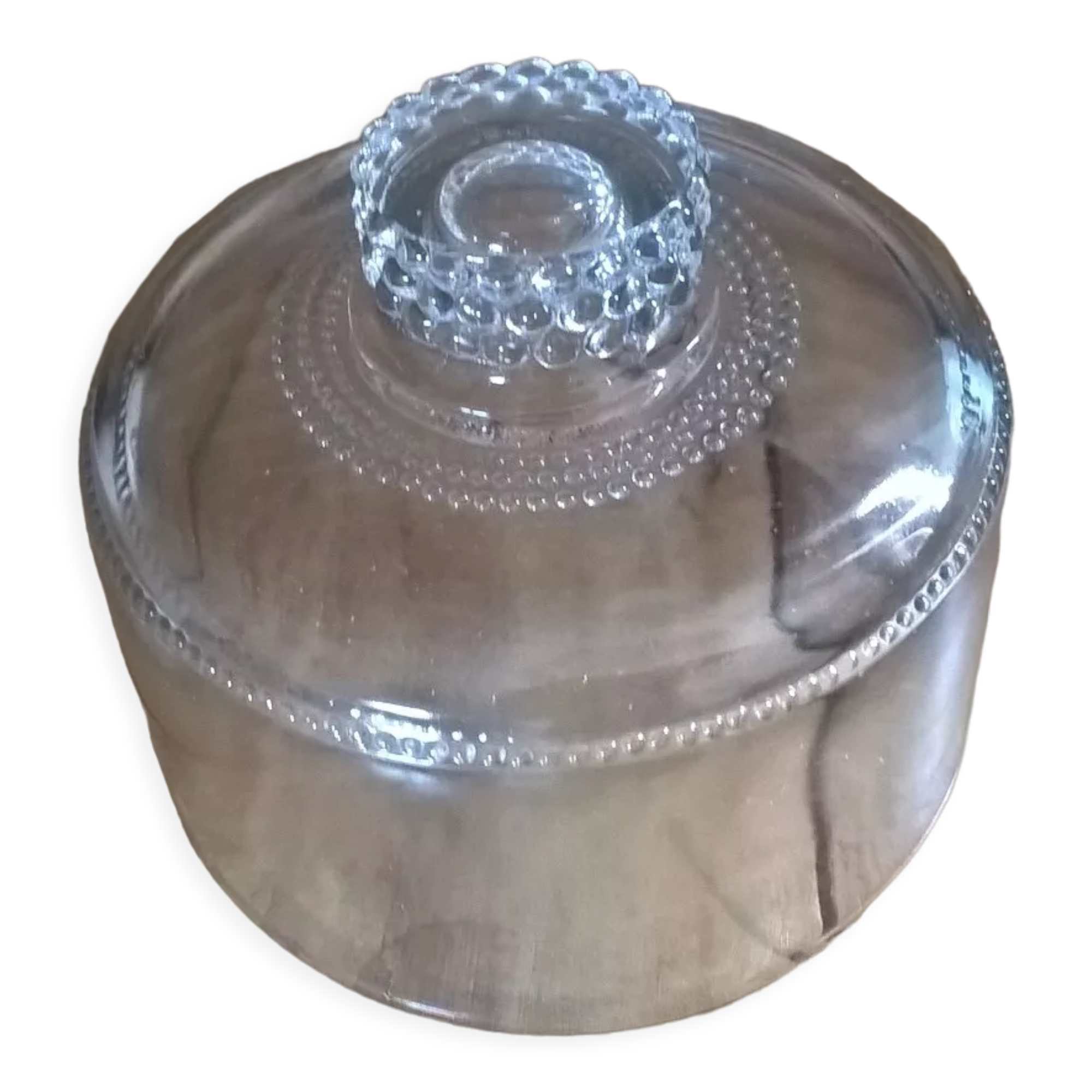 Bell molded glass beads