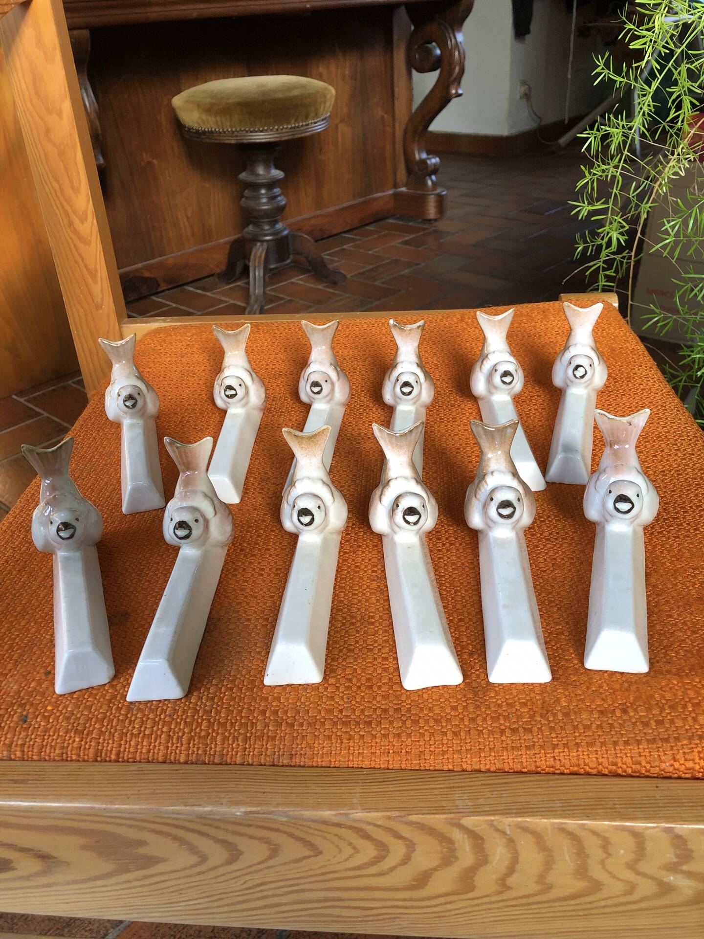 Art Deco knife rests Dembac