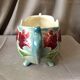 Jardiniere St Clement en barbotine a decor floral