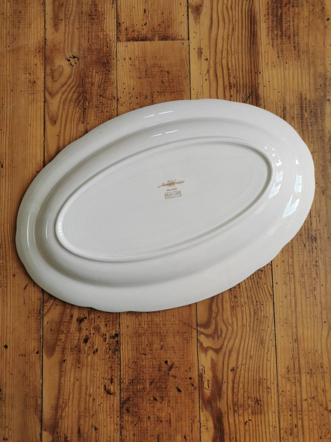Plat ovale vintage L'Amandinoise Printemps