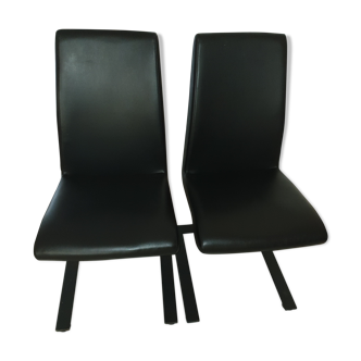 Real leather design chairs