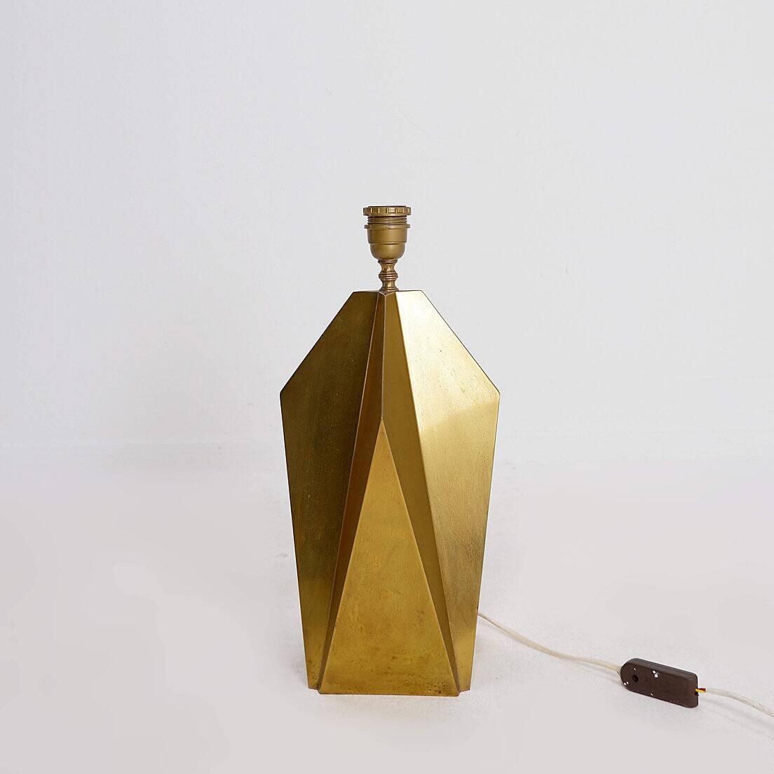 Brass Sculptural Table Lamp - 1960s
