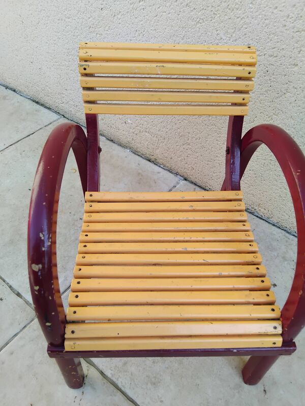 Chaise enfant baumann vintage