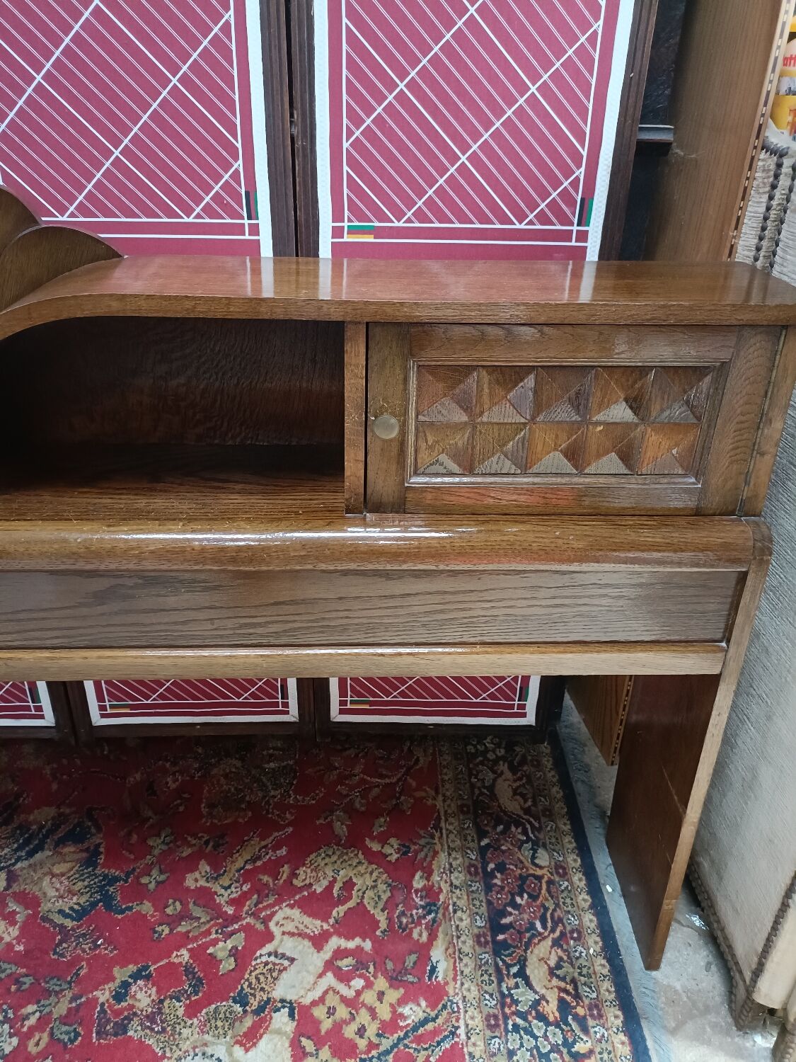 Cosy ou tête de lit Art-déco, années 50, vintage