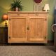 Grand Parisian buffet with billot and butterfly hinges, raw wood, 1930.