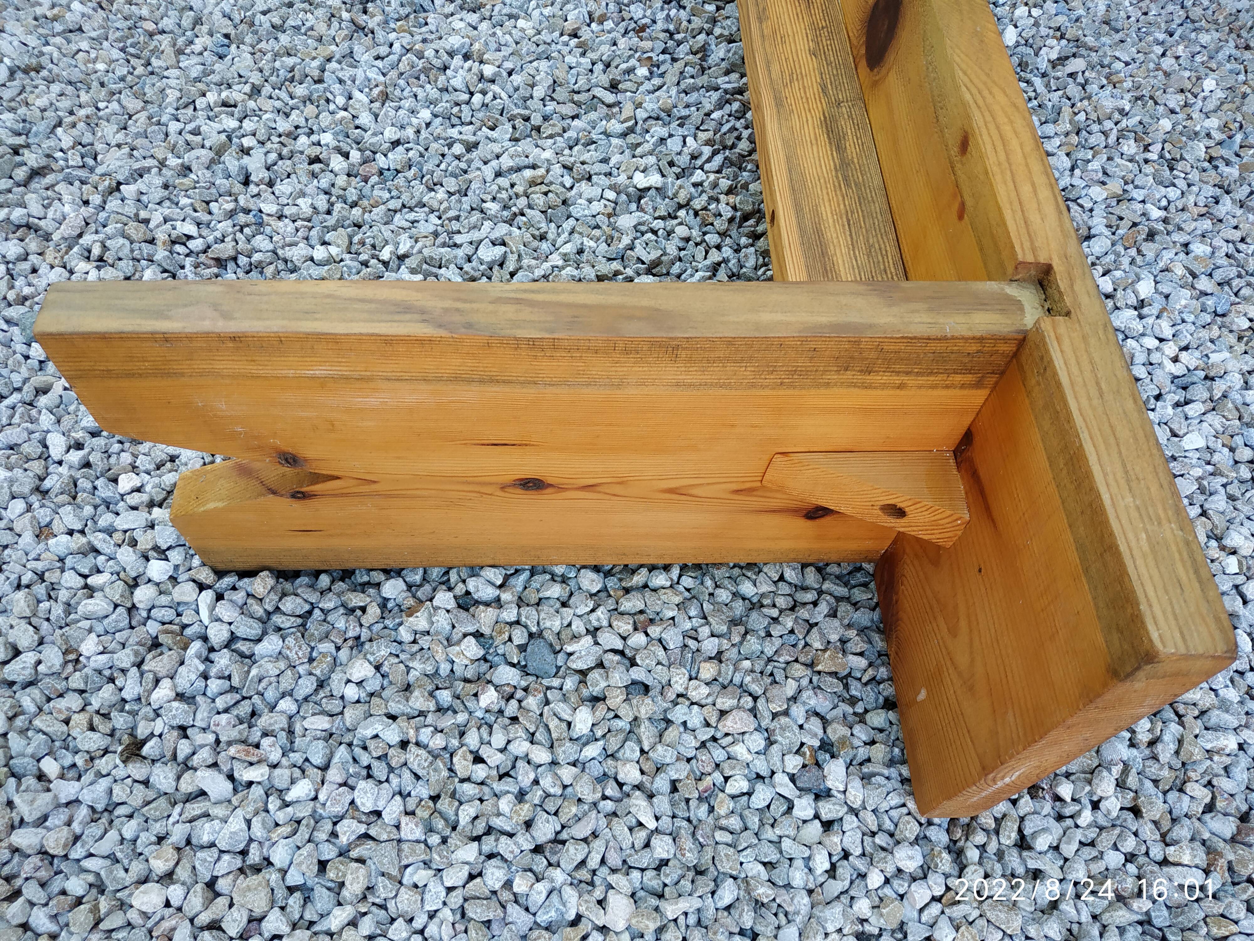 Wooden bench