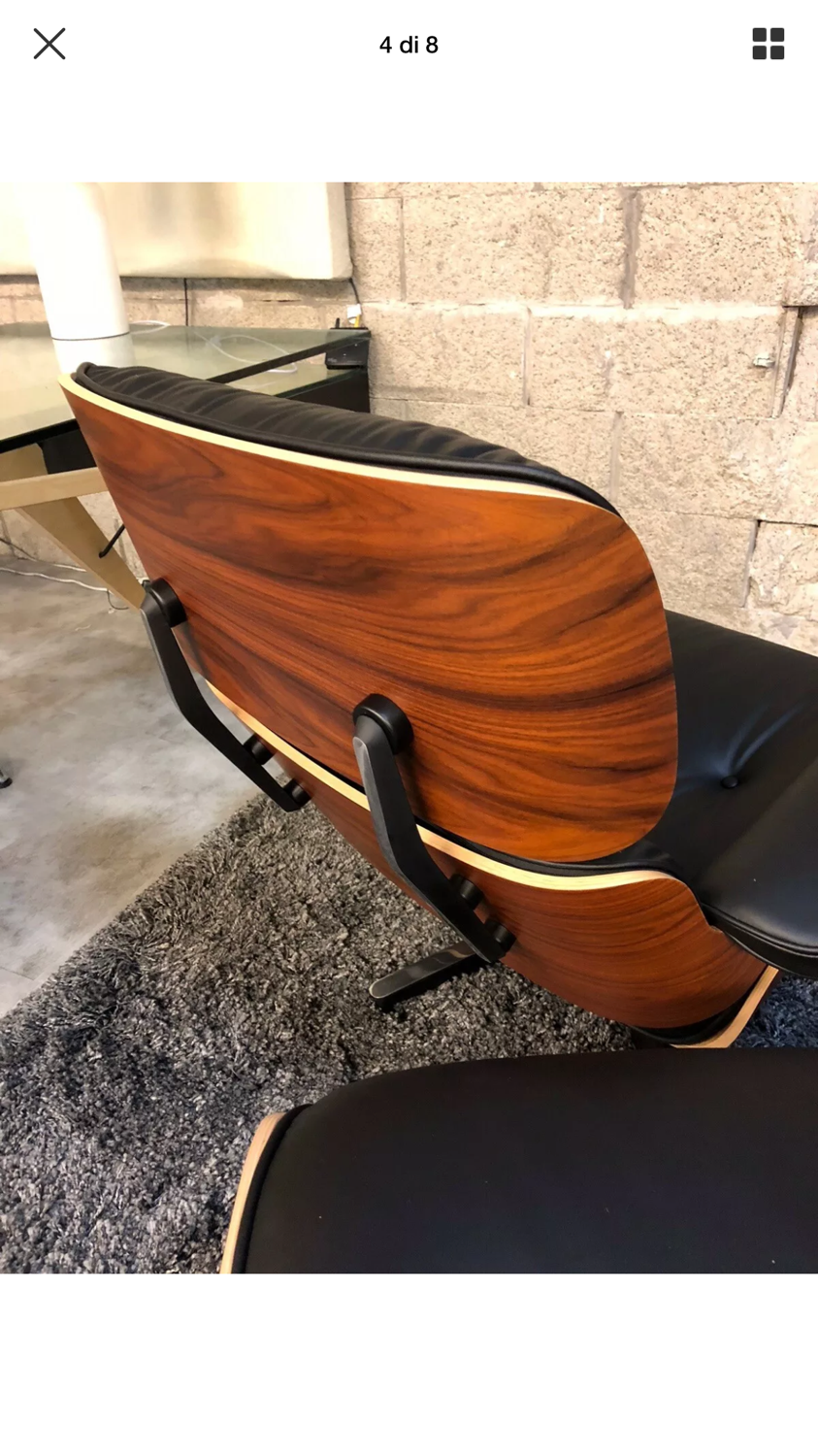 Eames  lounger and ottoman