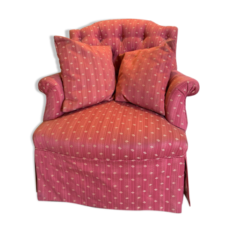 Upholsterer toad armchair