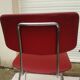 2 chairs in red skaï metal struxture 70s
