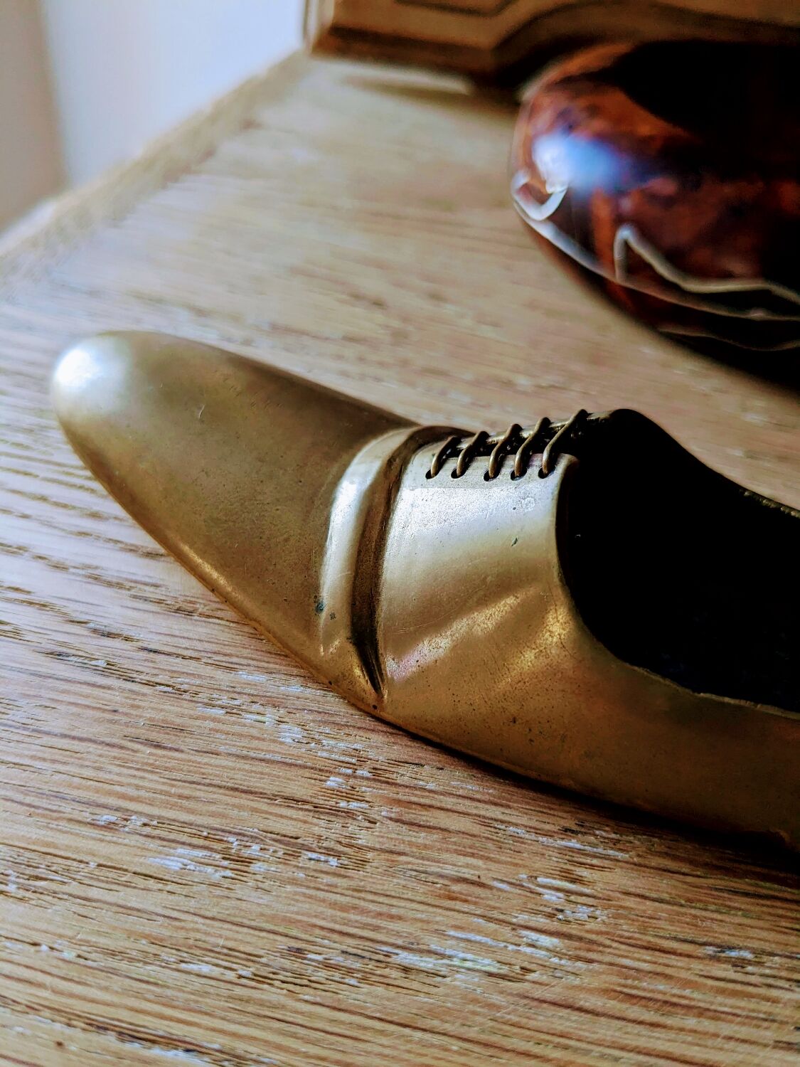 Vintage brass ashtray