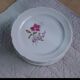 Set of 6 vintage dessert plates from Porcelaine de Vierzon.