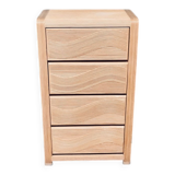 Vintage Rattan High Chest of Drawers, 1980s