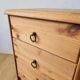Vintage wooden bedside table.