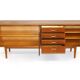 Walnut enfilade, Möbelfabriken Linden, Sweden, 1960