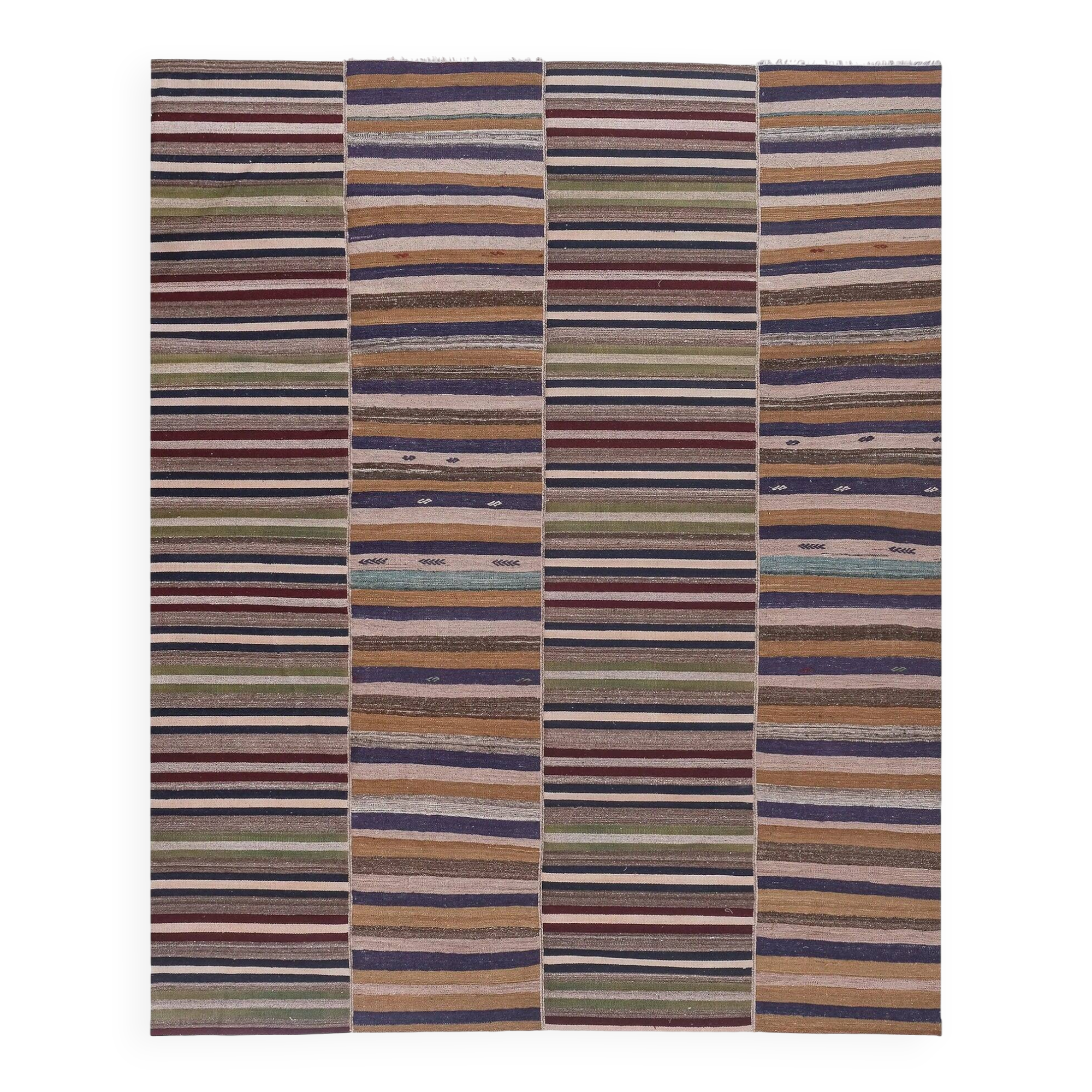 Vintage Turkish kilim handwoven 270x340 cm