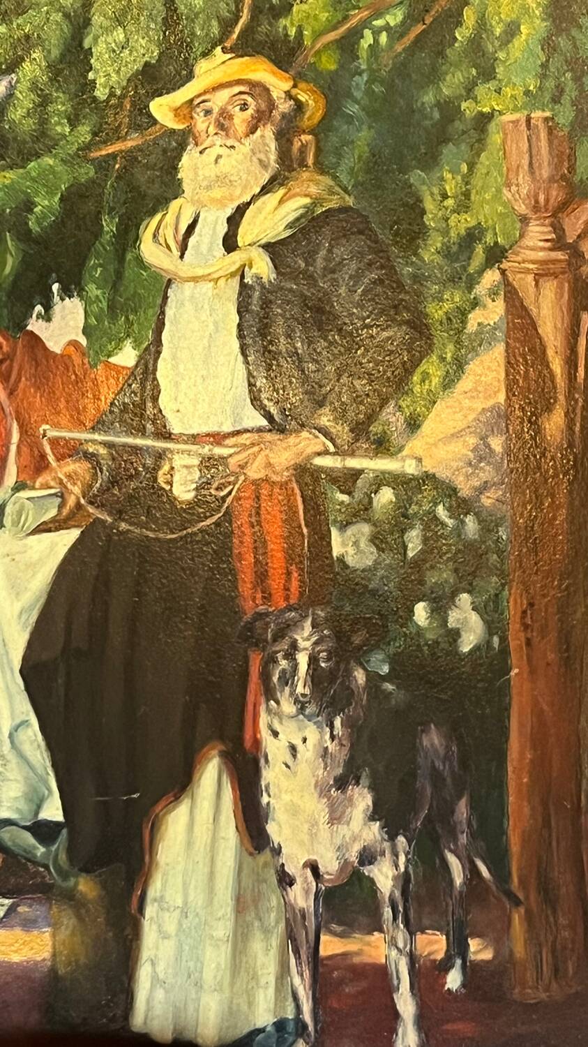 Lot of 2 vintage paintings life in Argentina