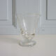 9 old glasses engraved with leaf decoration