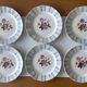 6 antique dessert plates in Sarreguemines faience