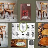 6 Baumann chairs n°105 years 30