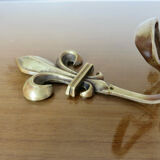 Wall hook fleur de lys bronze 20s 30s