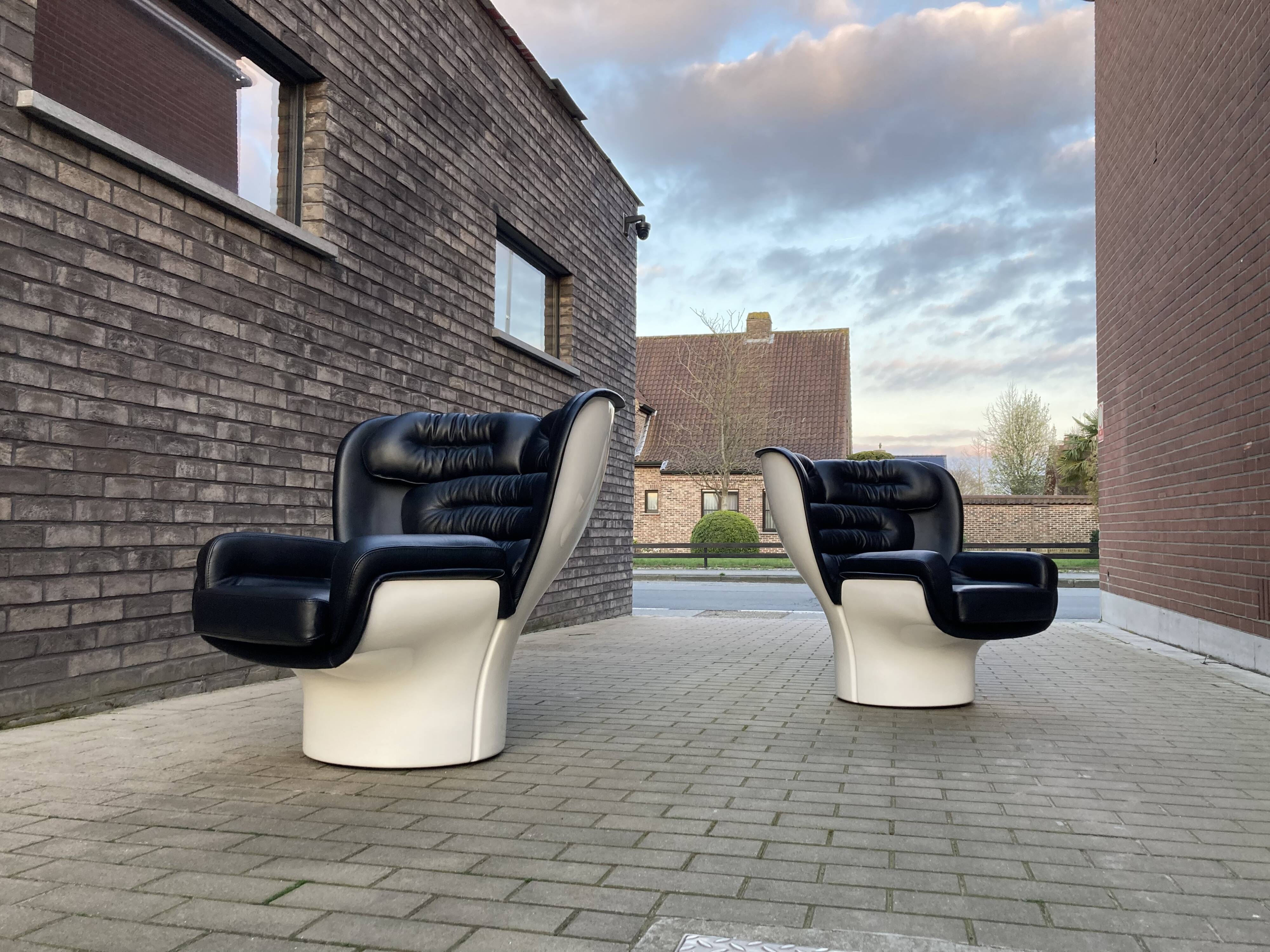 Joe Colombo Elda design armchair, Longhi edition