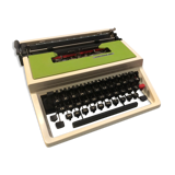 Underwood 315 olive green portable mechanical typewriter - 70s
