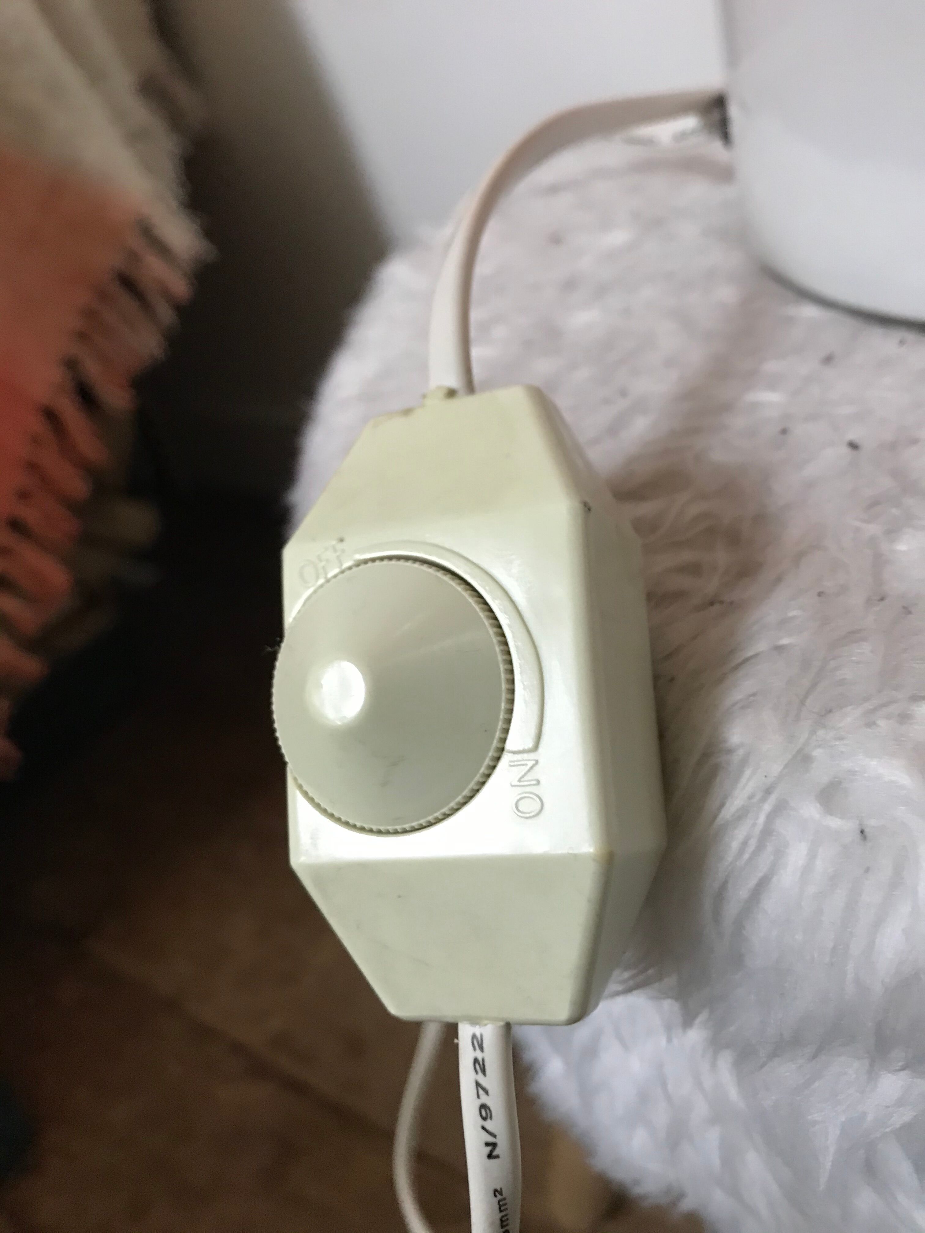 Murano glass vintage Space Age mushroom lamp