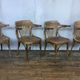 4 bistro armchairs in curved wood