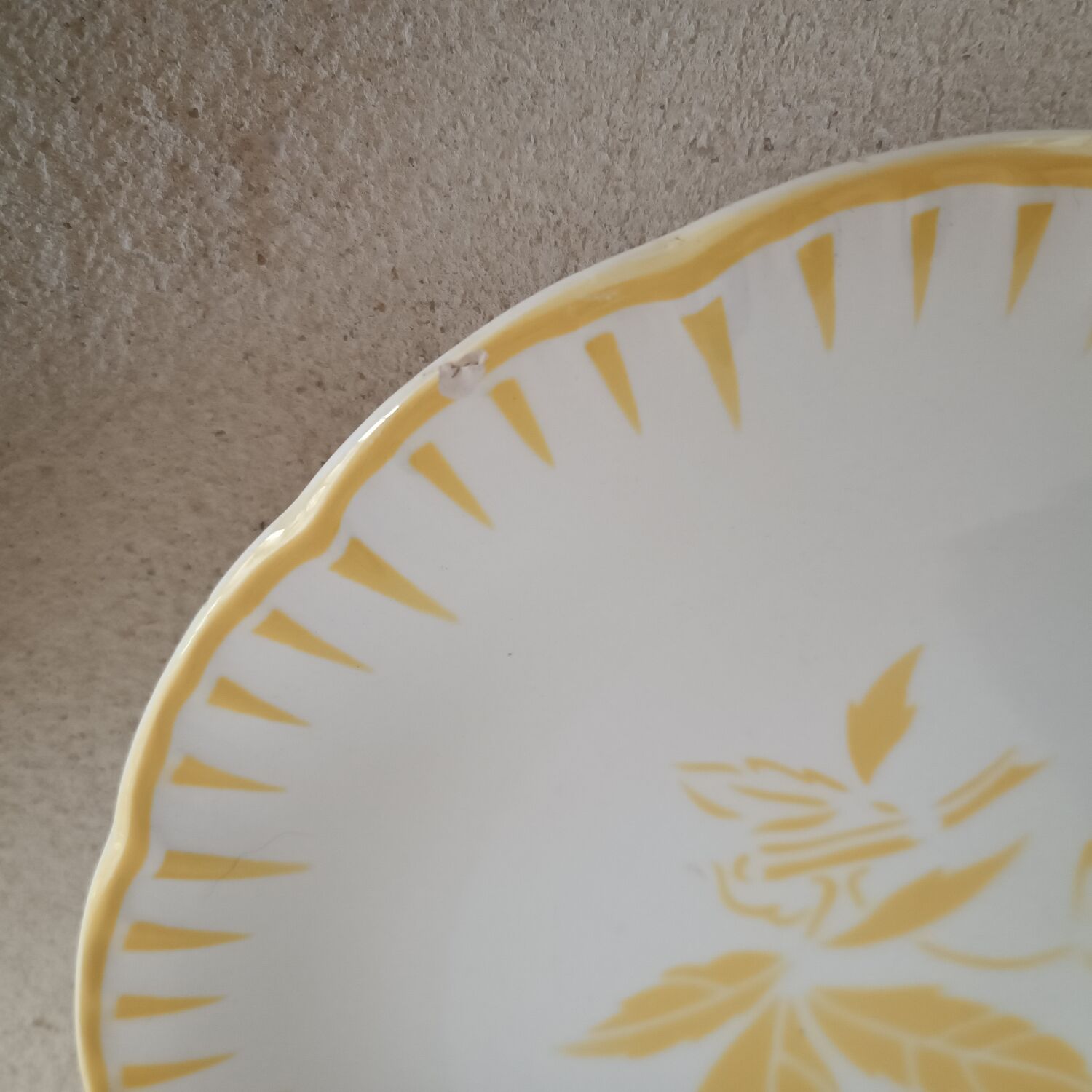 Set of 2 mismatched iron earth plates Digoin