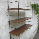Shelf wall metal metal and wood type string