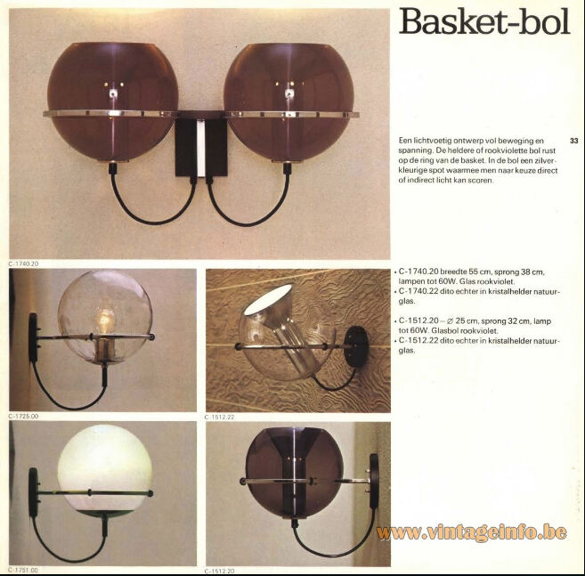 Wall lamp Raak opaline and chrome