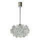 Small and Superb Pendant, Chrome and Crystal Glass by Kinkeldey, Germany, 1970