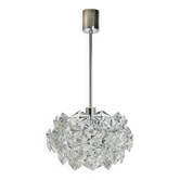 Suspension Chrome et Verre de Cristal par Kinkeldey, Allemagne, 1970