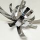 Suspension Fleur de Lumière stainless steel design Jocelyne Trocmé