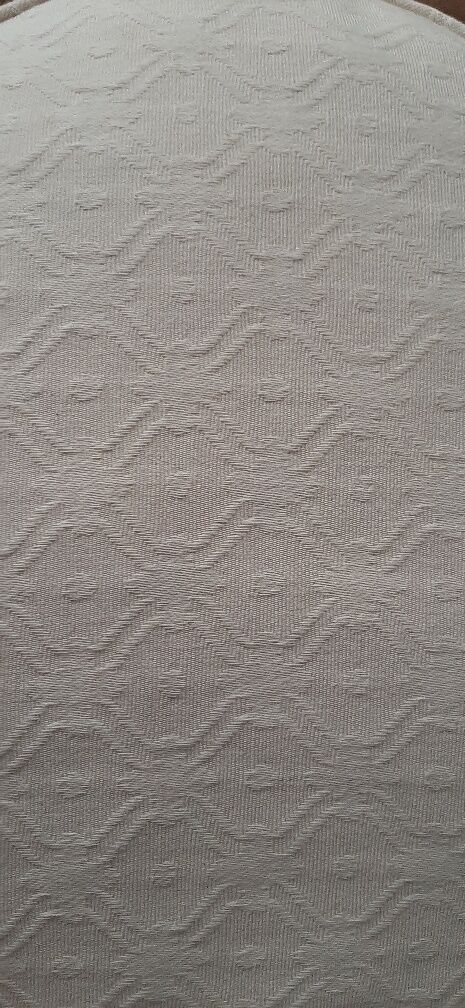 Louis XVI Style oval pouf with upholsterer seat cushion