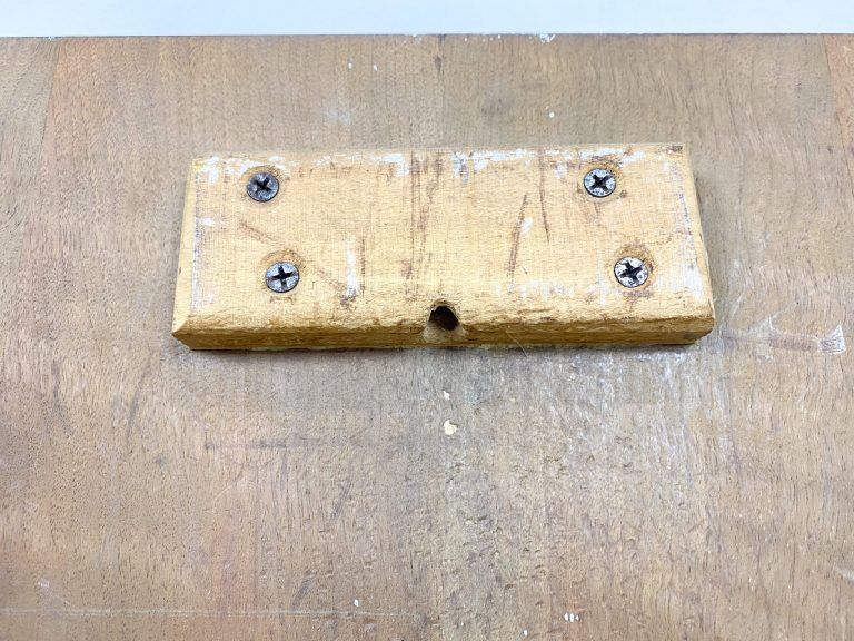 Retro mirror on wood