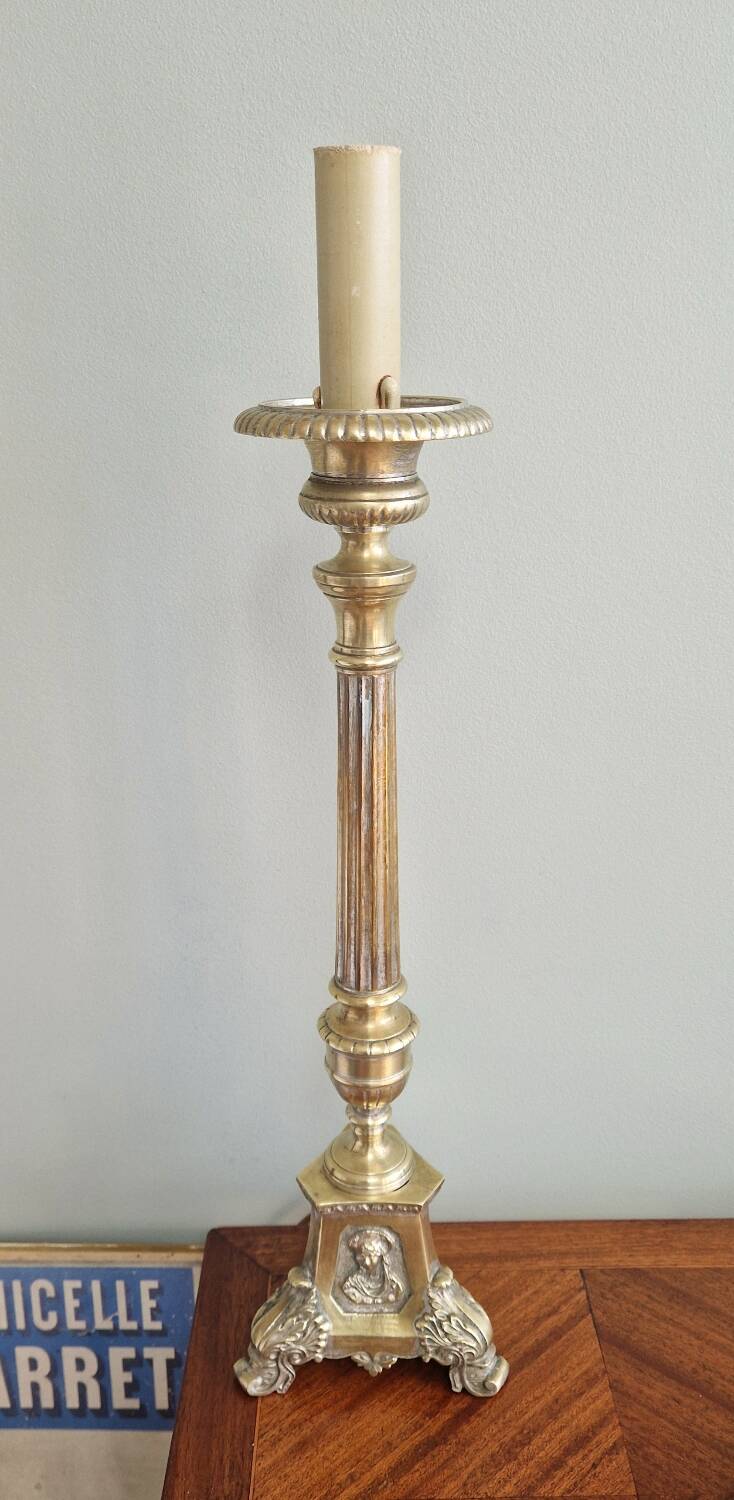 Church candle lamp base, early 20th century