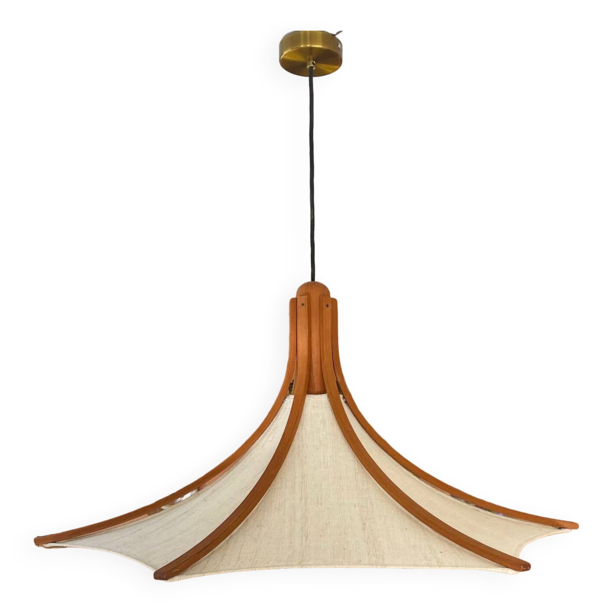 Domus teak pendant light