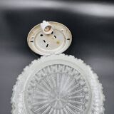 Plafonnier en verre relief sablé RZB